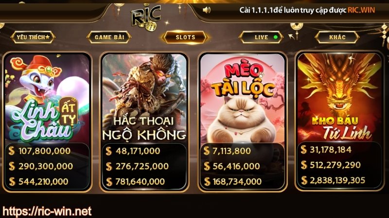 Giới thiệu về game nổ hũ RICWIN