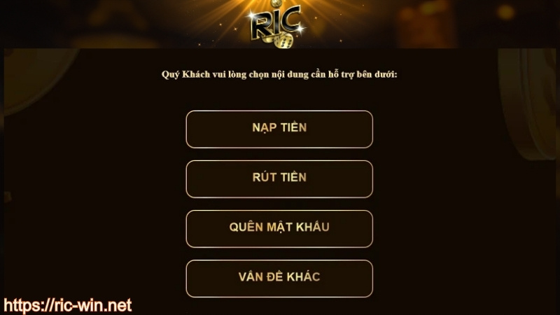 Hướng dẫn lấy lại mật khẩu RICWIN