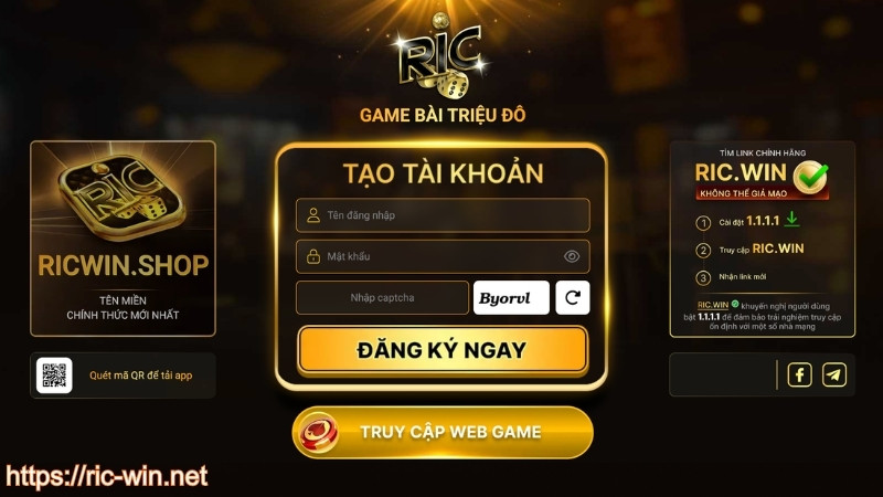 Khám phá ricwin cổng game bài triệu đô uy tín