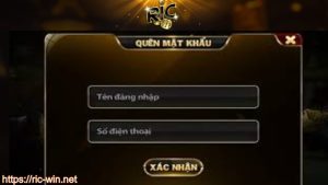 Lấy lại mật khẩu RICWIN khi quên mật khẩu